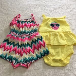 3-6m (5/$20) Joe Fresh Sunsuit Rompers